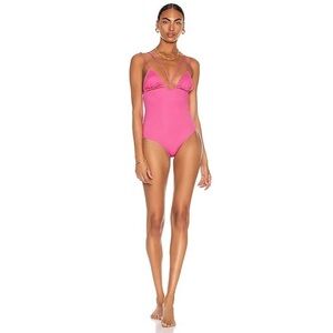 Jacquemus Pink One Piece Swimsuit